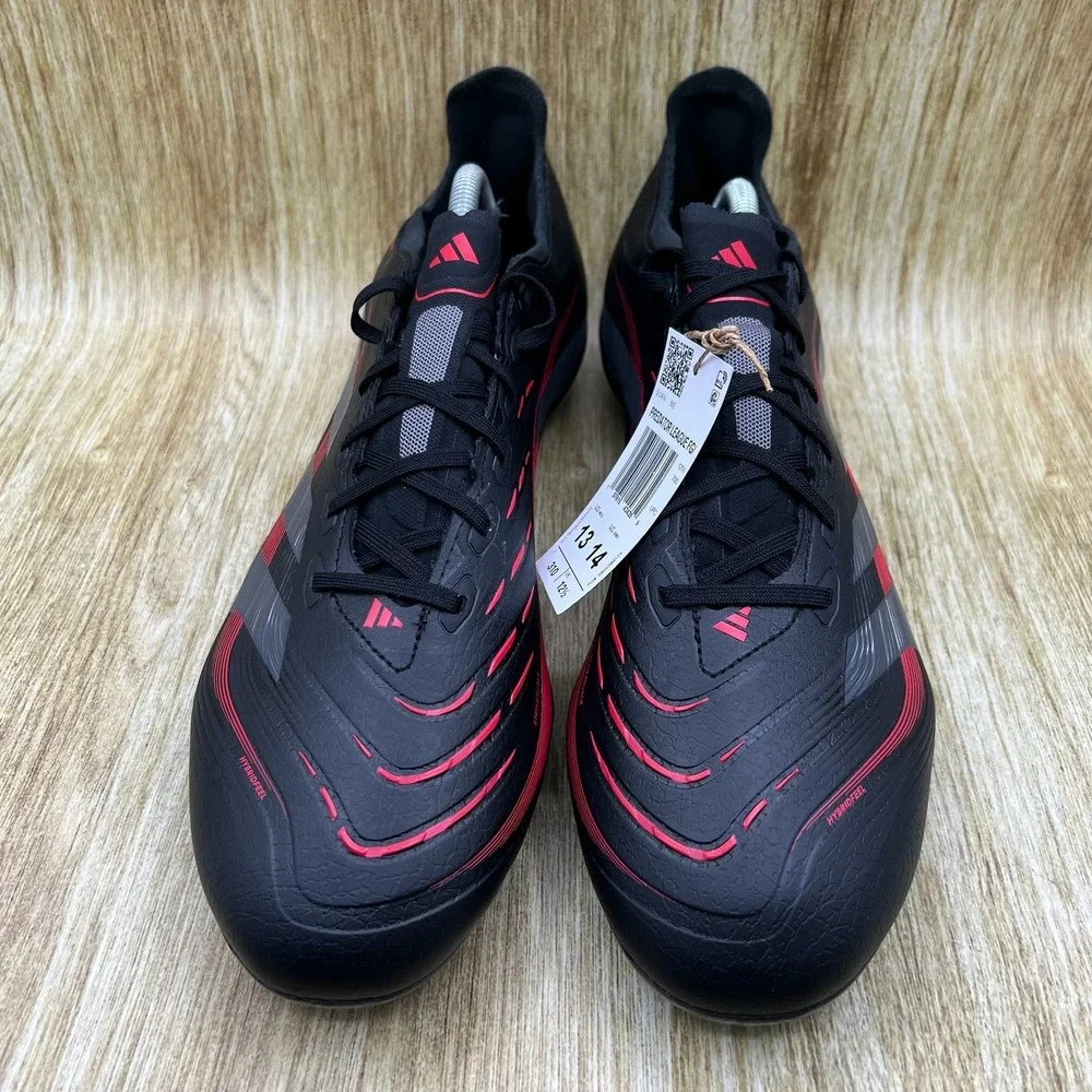 adidas Predator League FG Men's Size 13‎ Black Red Soccer Cleats ID1328 NEW